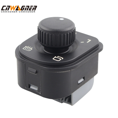 CNWAGNER Perilla de control de interruptor de espejo cromado 5ND959565B para VW Jetta Golf MK5 MK6 Passat B6