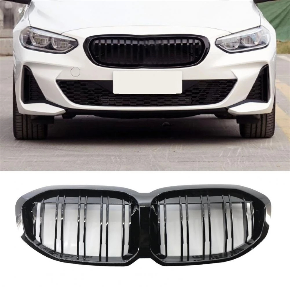 Parrillas de coche personalizadas CNWAGNER, rejilla de malla negra brillante para parachoques de coche, protector de rejilla frontal de malla para BMW 1 Serie F40 20-21