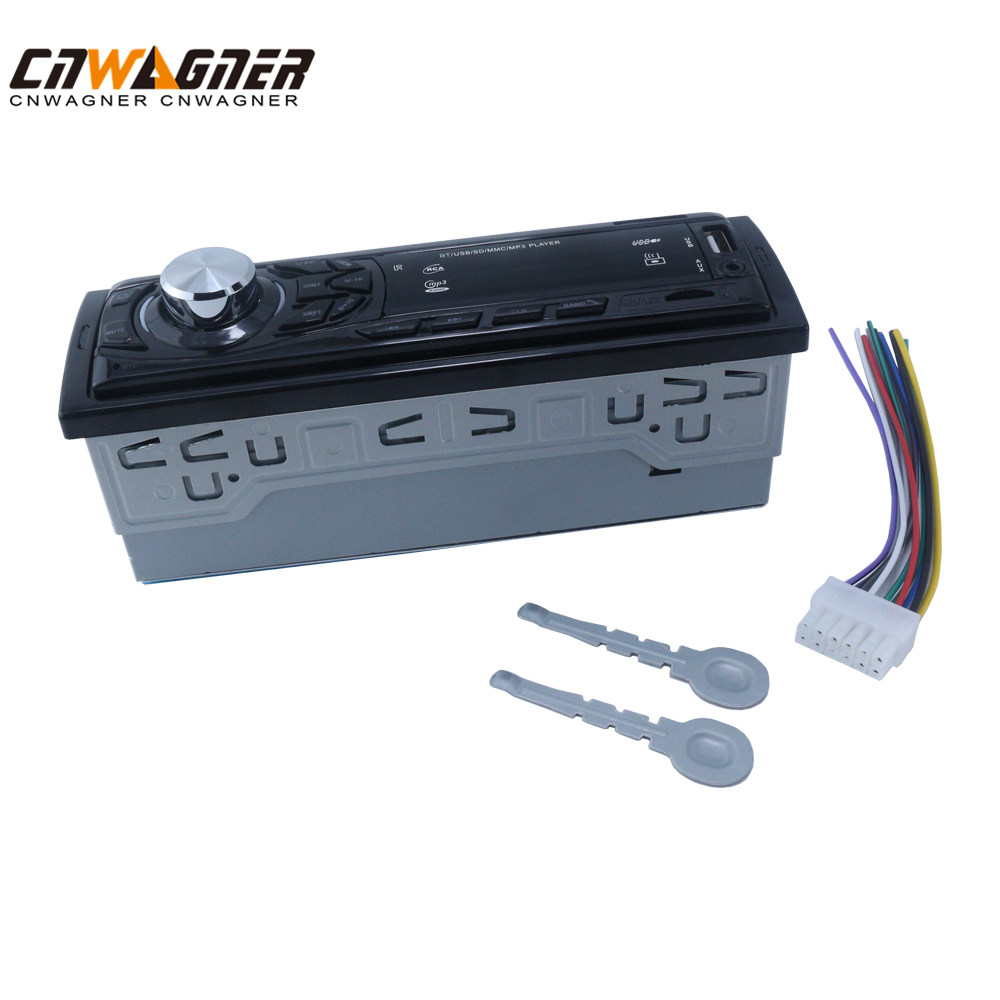 CNWAGNER reproductor de MP3 para coche estéreo Autoradio Radio de coche BT 12V en el tablero 1 Din FM Aux In Receptor SD USB MP3 MMC WMA