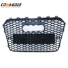 CNWAGNER Custom Glossy Black Car Grills Mesh Parachoques delantero Car Grille Mesh Front Car Grille Guard para Audi A5 2013