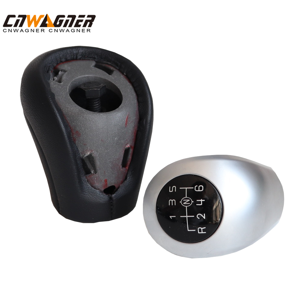 CNWAGNER Custom Car Carbon Manual Speed ​​5 6 Pomo de palanca de cambios para Mercedes