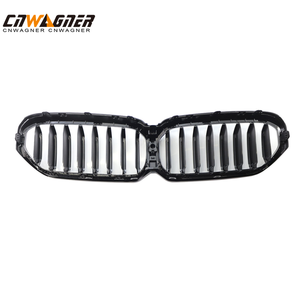 CNWAGNER, parrillas de coche negras brillantes personalizadas, rejilla de malla para parachoques de coche, protector de rejilla frontal de malla para BMW 5 Series G30 G38 20-21
