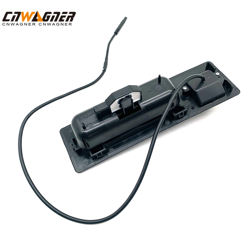 CNWAGNER Botón de liberación de la tapa del maletero trasero con cámara + arnés para BMW F Series X3 X5 51247463163 51247345700
