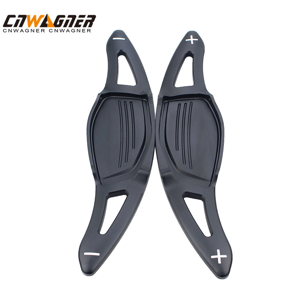 CNWAGNER Paleta de cambio de aluminio con diseño de coche DSG Paleta de extensión negra para Audi R8